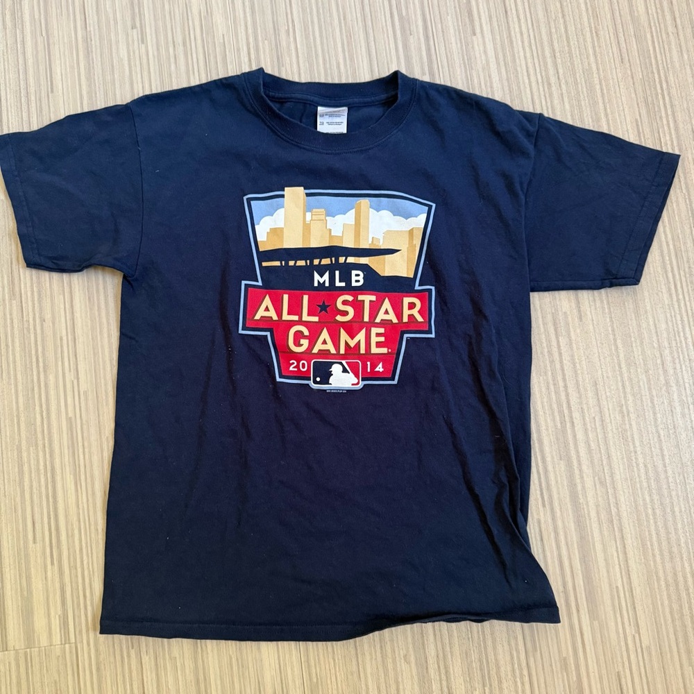Kids MLB All-Star Game Navy T-Shirt 2014 Minneapolis Size XL